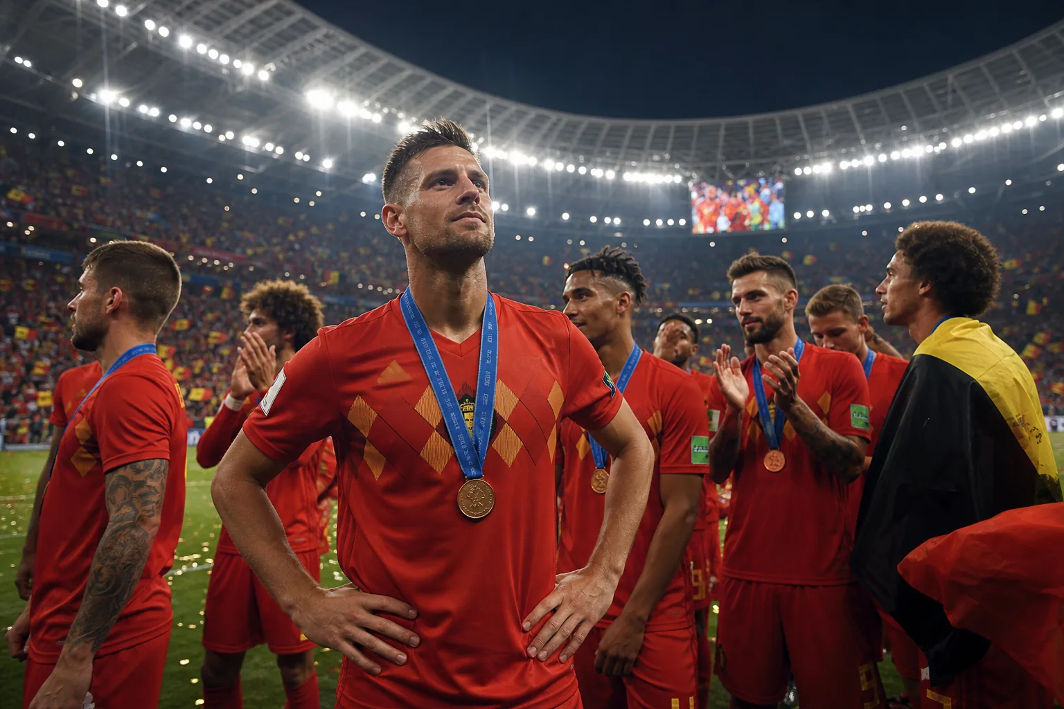 Editorial scene illustrating Belgium's football context