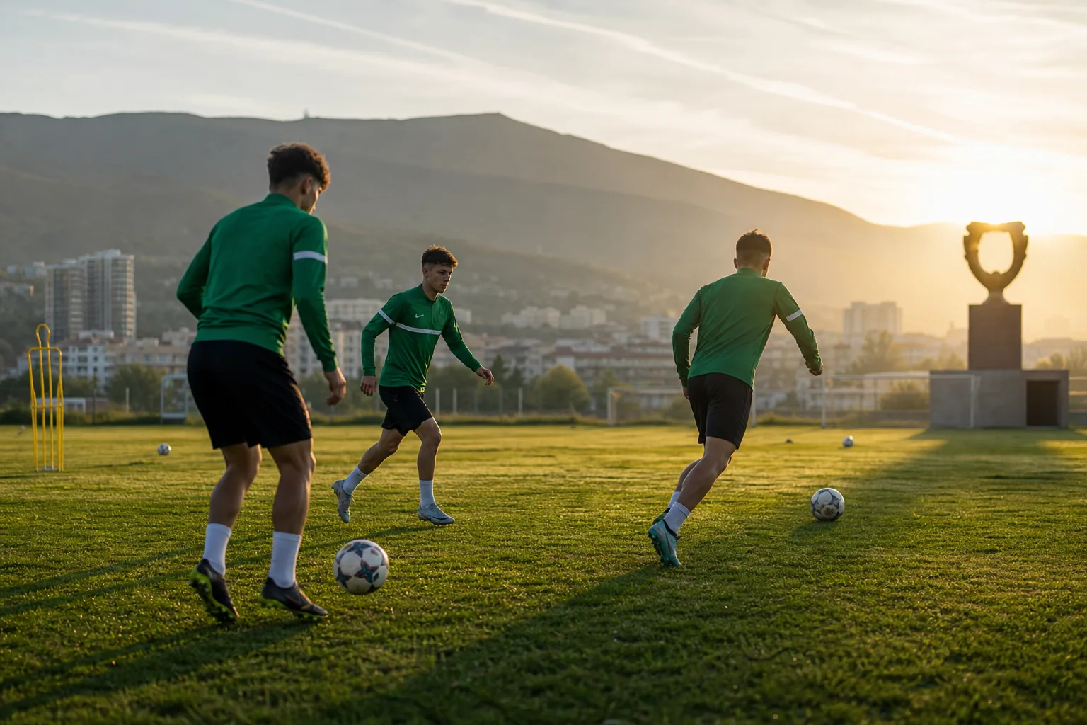 Editorial football scene about Bulgaria's next generation