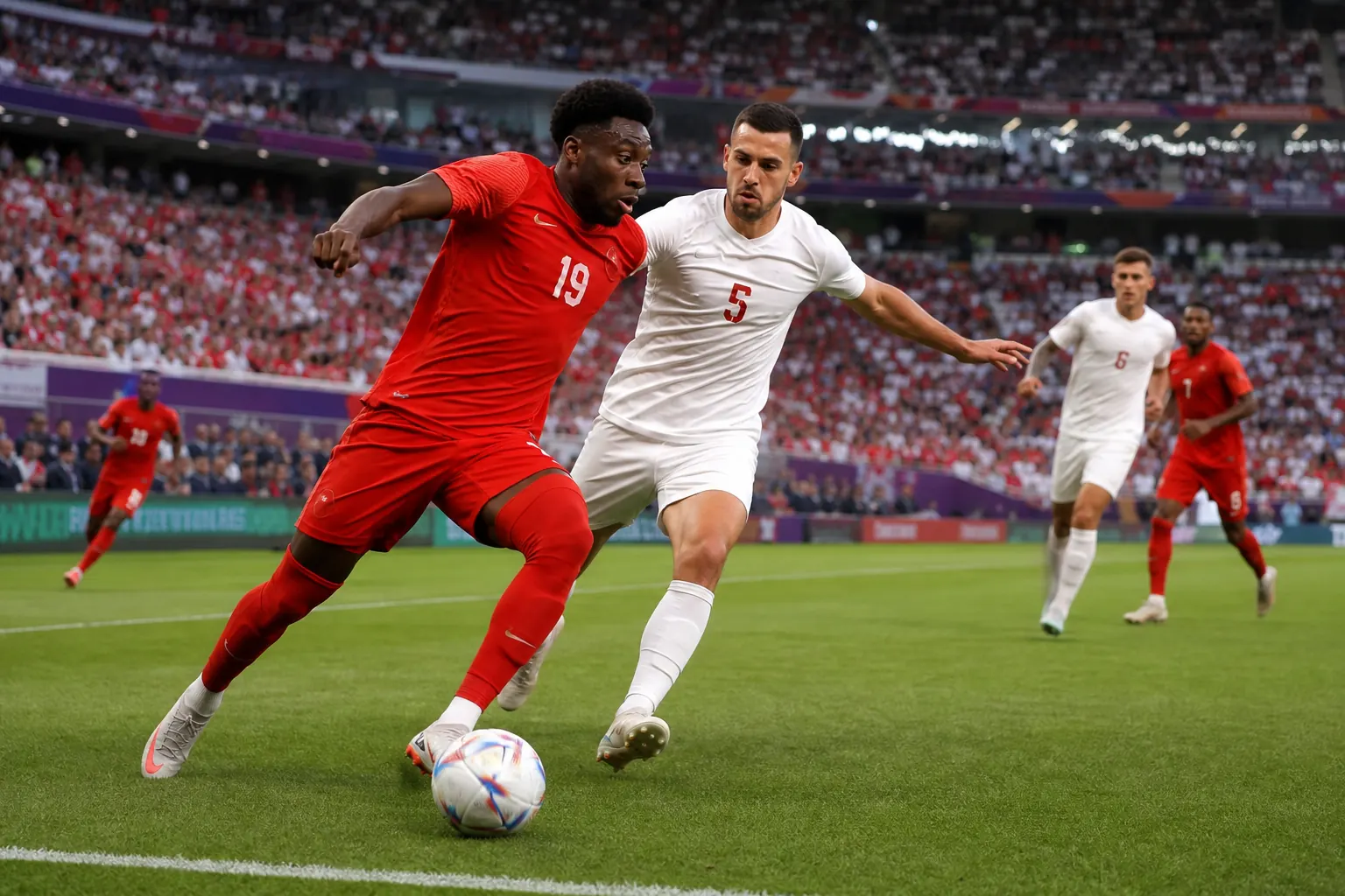 Editorial scene from Canada's tournament story