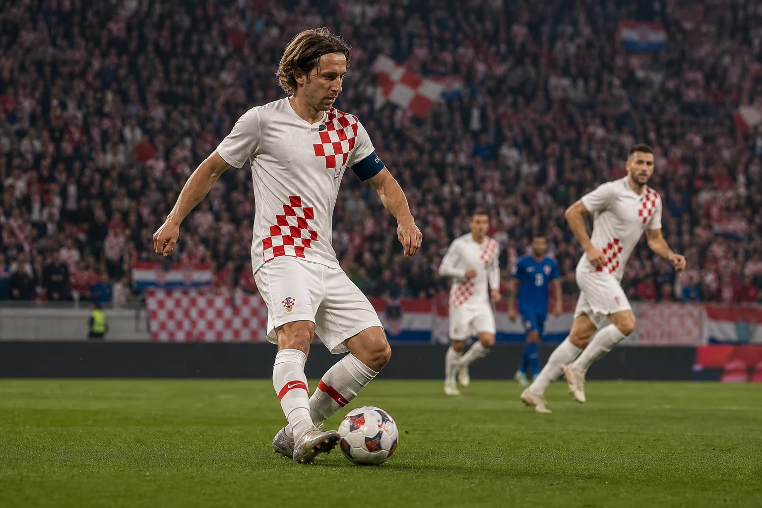 Editorial football scene connected to Croatia's recent national-team history