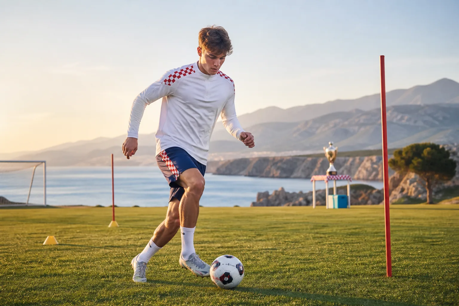 Editorial football scene about Croatia's next generation