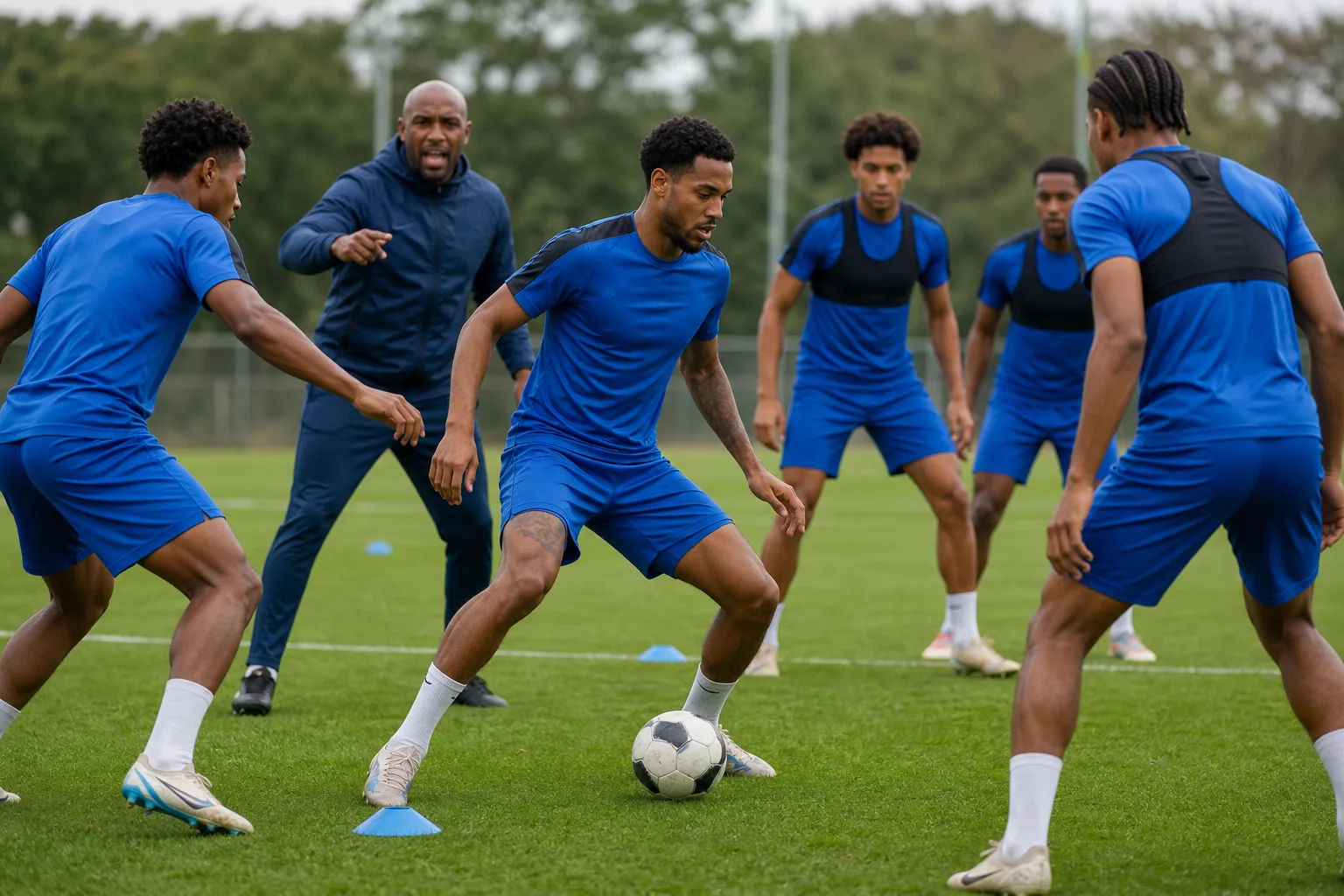 Curaçao footballers with island roots training together in a professional European-style session