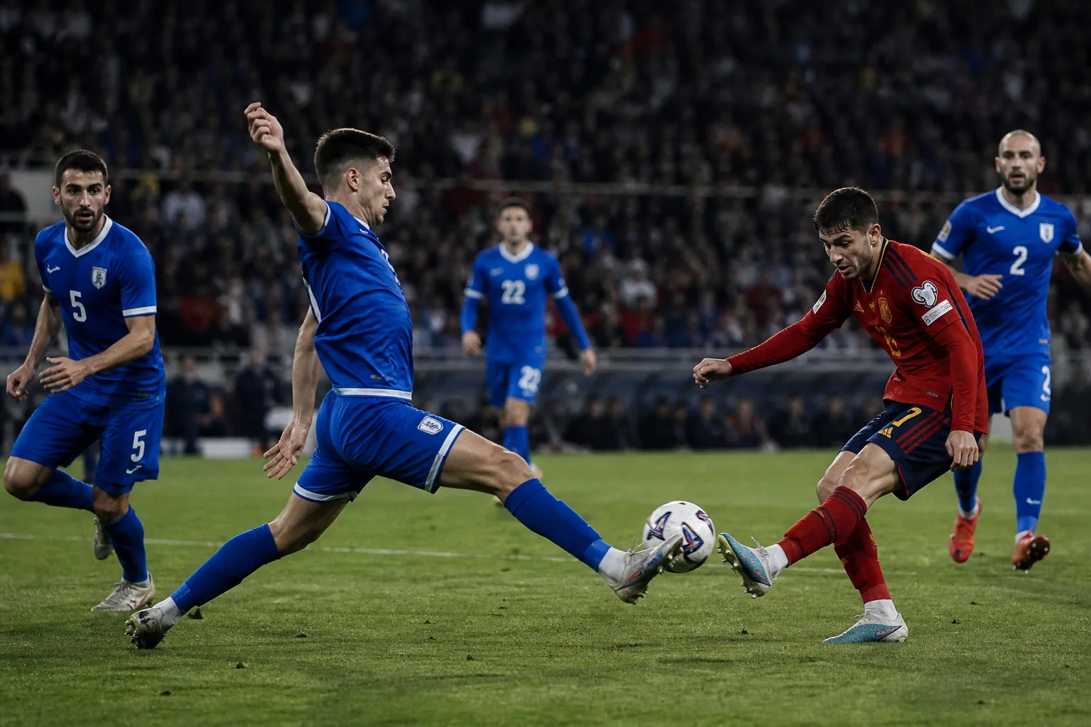 Editorial football scene about Cyprus's next generation
