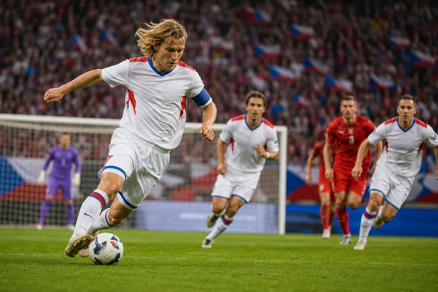 Editorial football scene connected to Czech Republic's recent national-team history