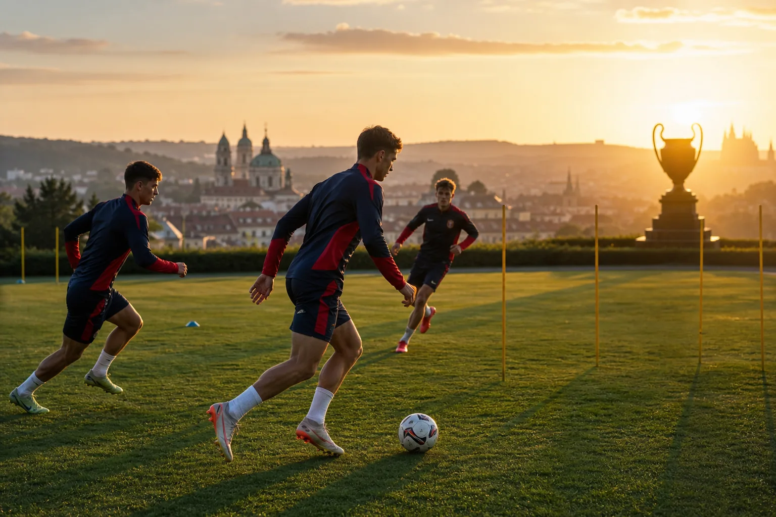 Editorial football scene about Czech Republic's next generation