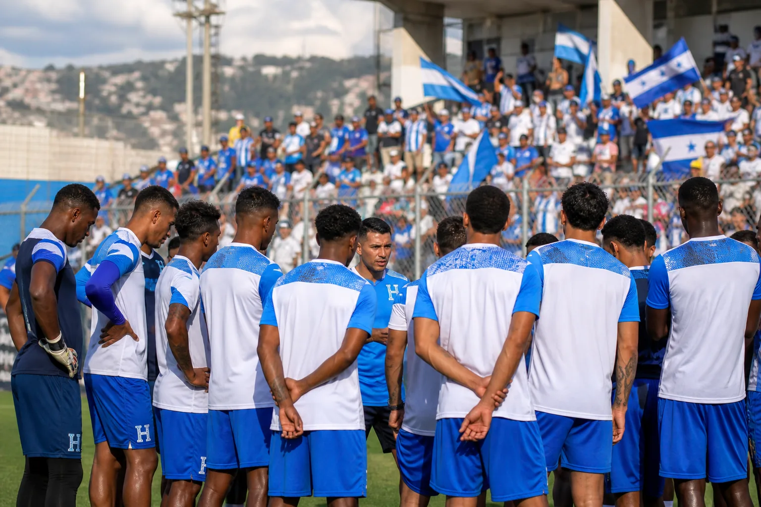 Honduras competing against Spain during its historic 1982 World Cup debut