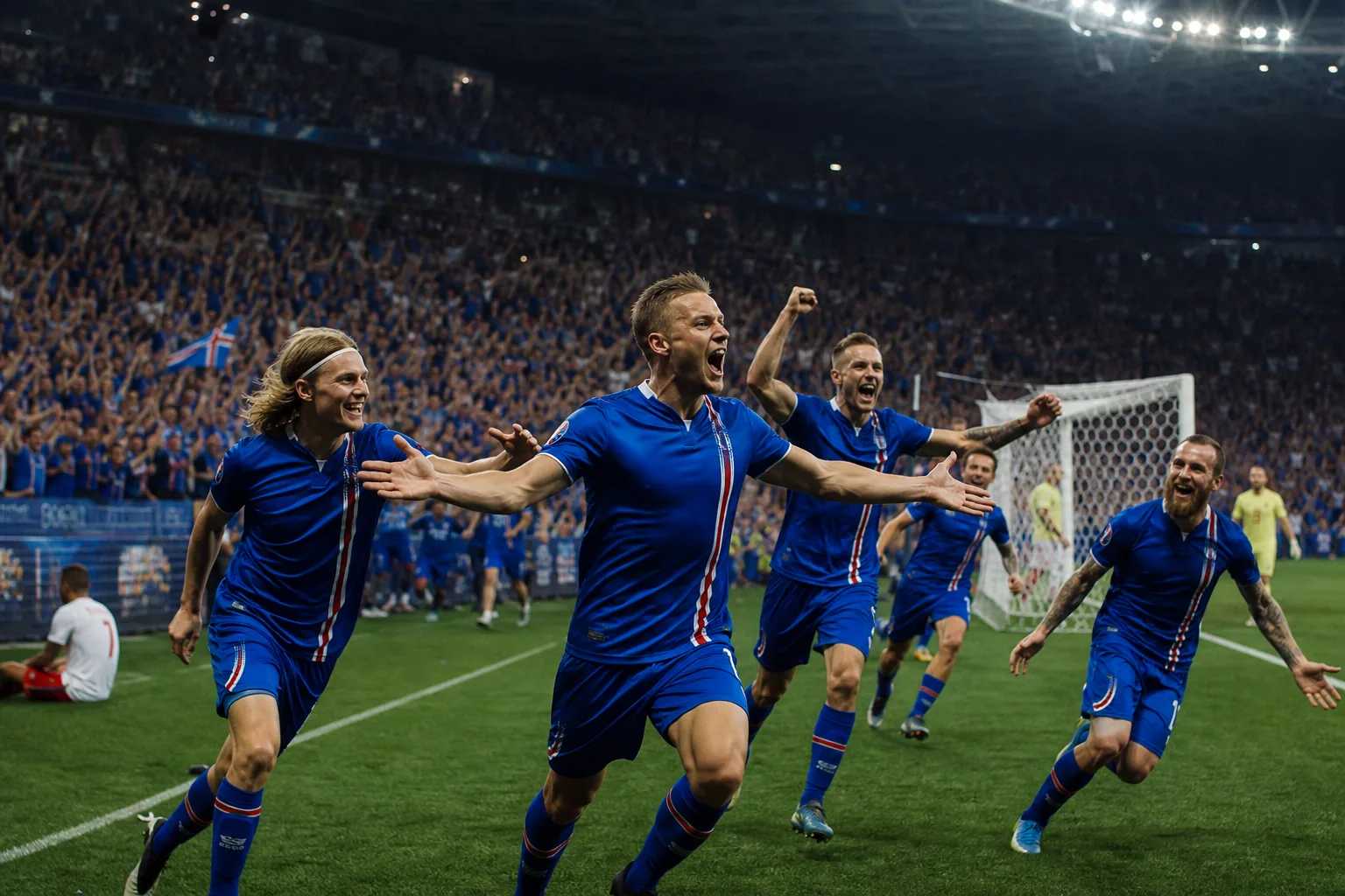 Editorial scene illustrating Iceland's football context