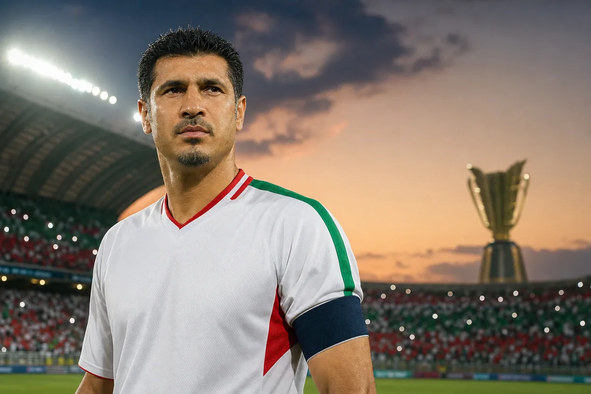 Editorial football scene connected to Iran's recent national-team history