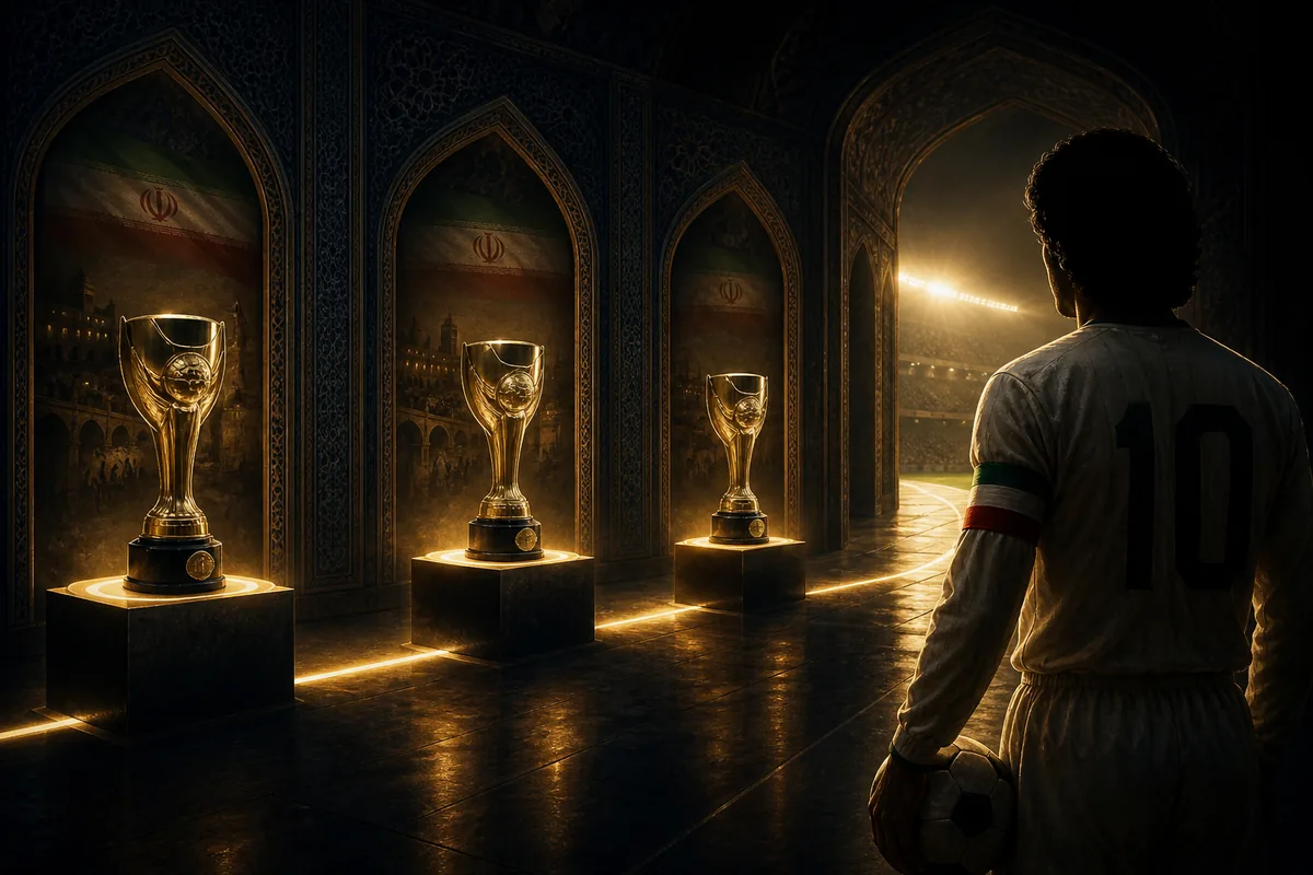 Editorial scene from Iran's tournament story