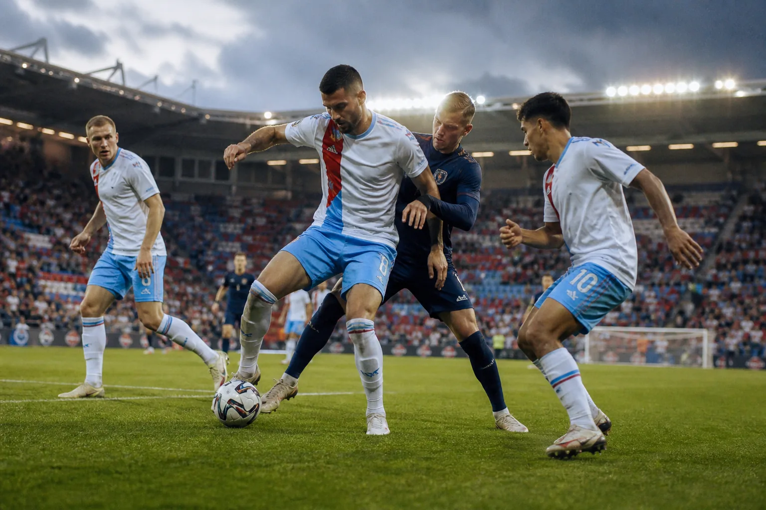 Editorial scene illustrating Luxembourg's football context