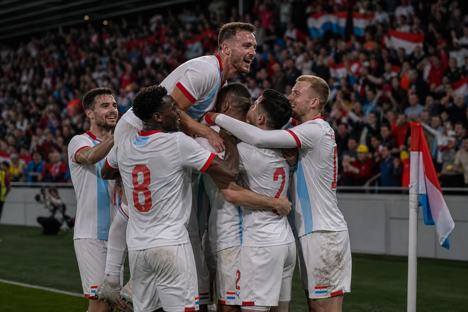 Editorial scene from Luxembourg's tournament story