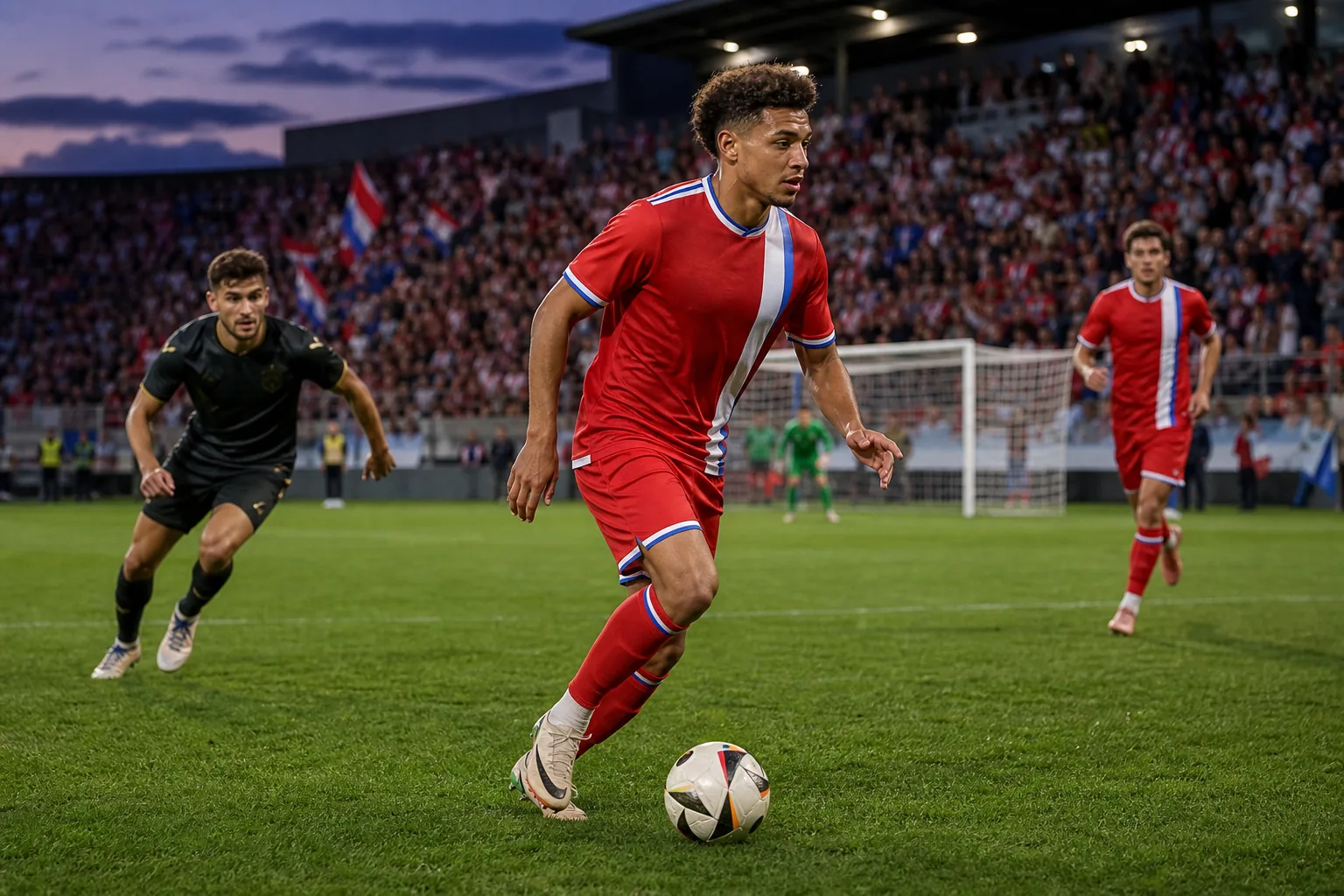 Editorial football scene about Luxembourg's next generation
