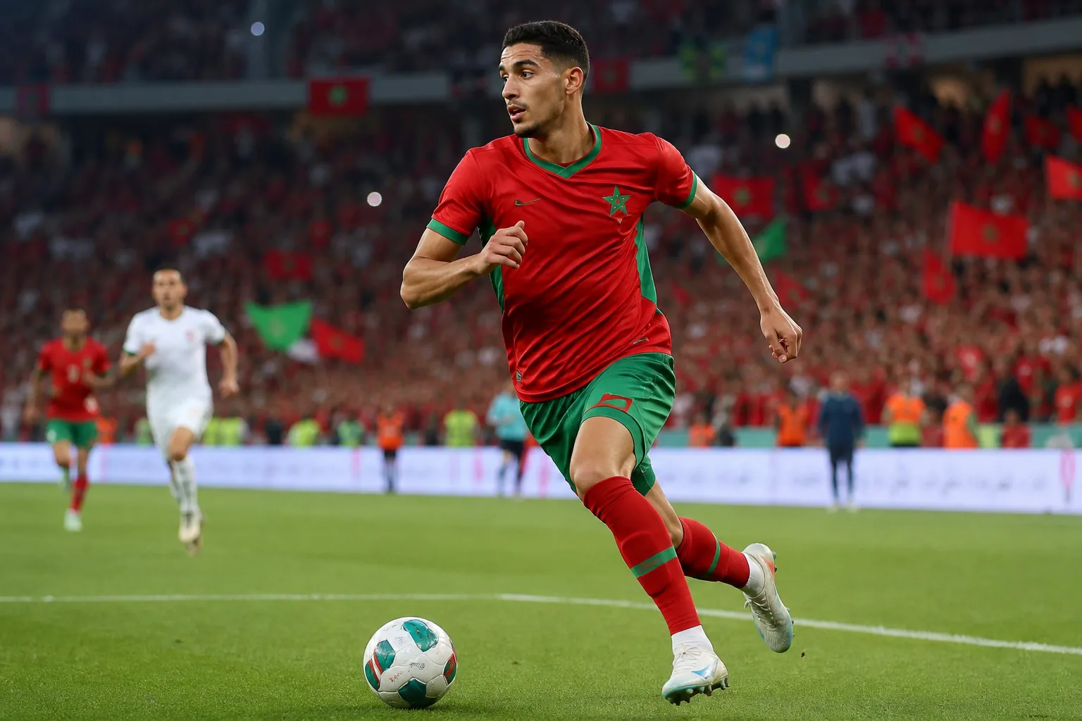 Editorial football scene connected to Morocco's recent national-team history