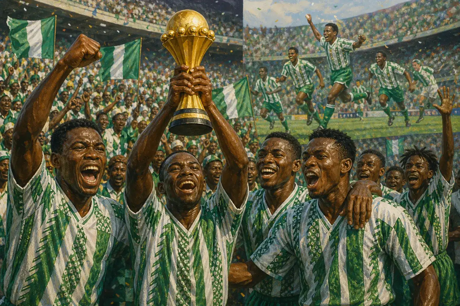 Editorial scene illustrating Nigeria's football context