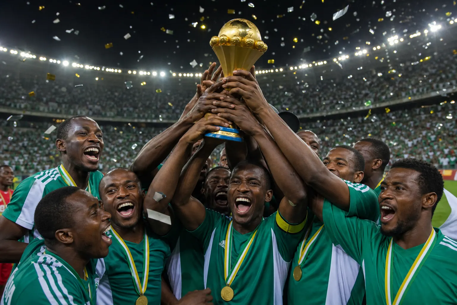 Editorial scene from Nigeria's tournament story