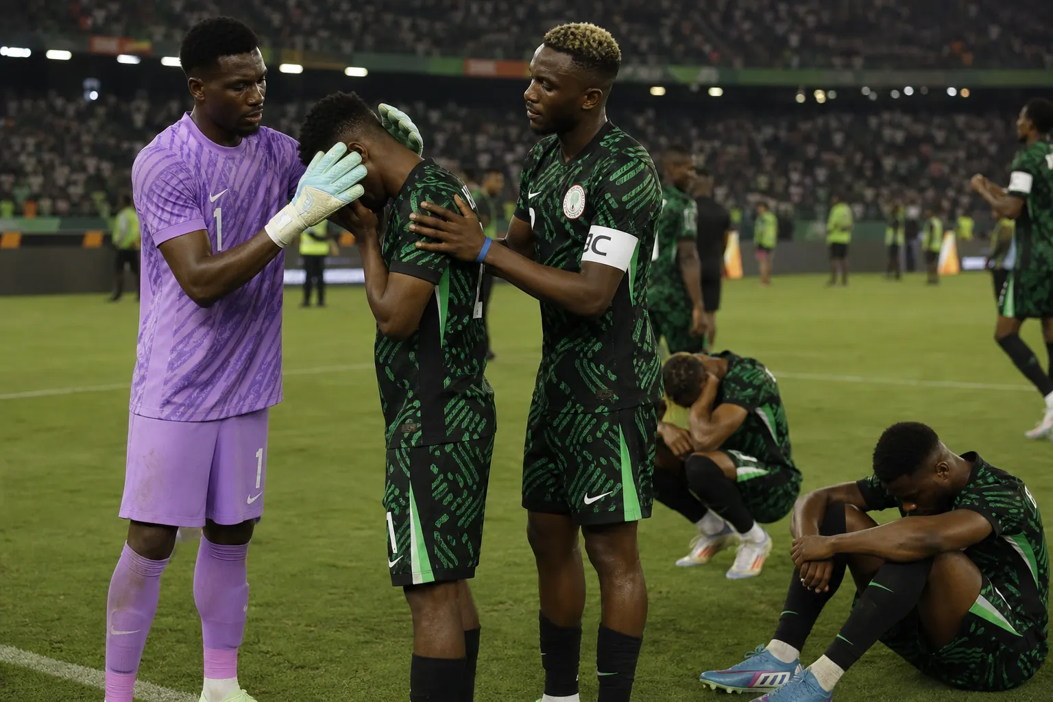 Editorial football scene about Nigeria's next generation