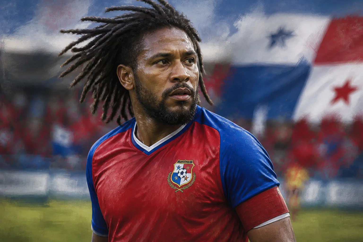 Next generation of Panamanian footballers training at a youth academy in red and blue