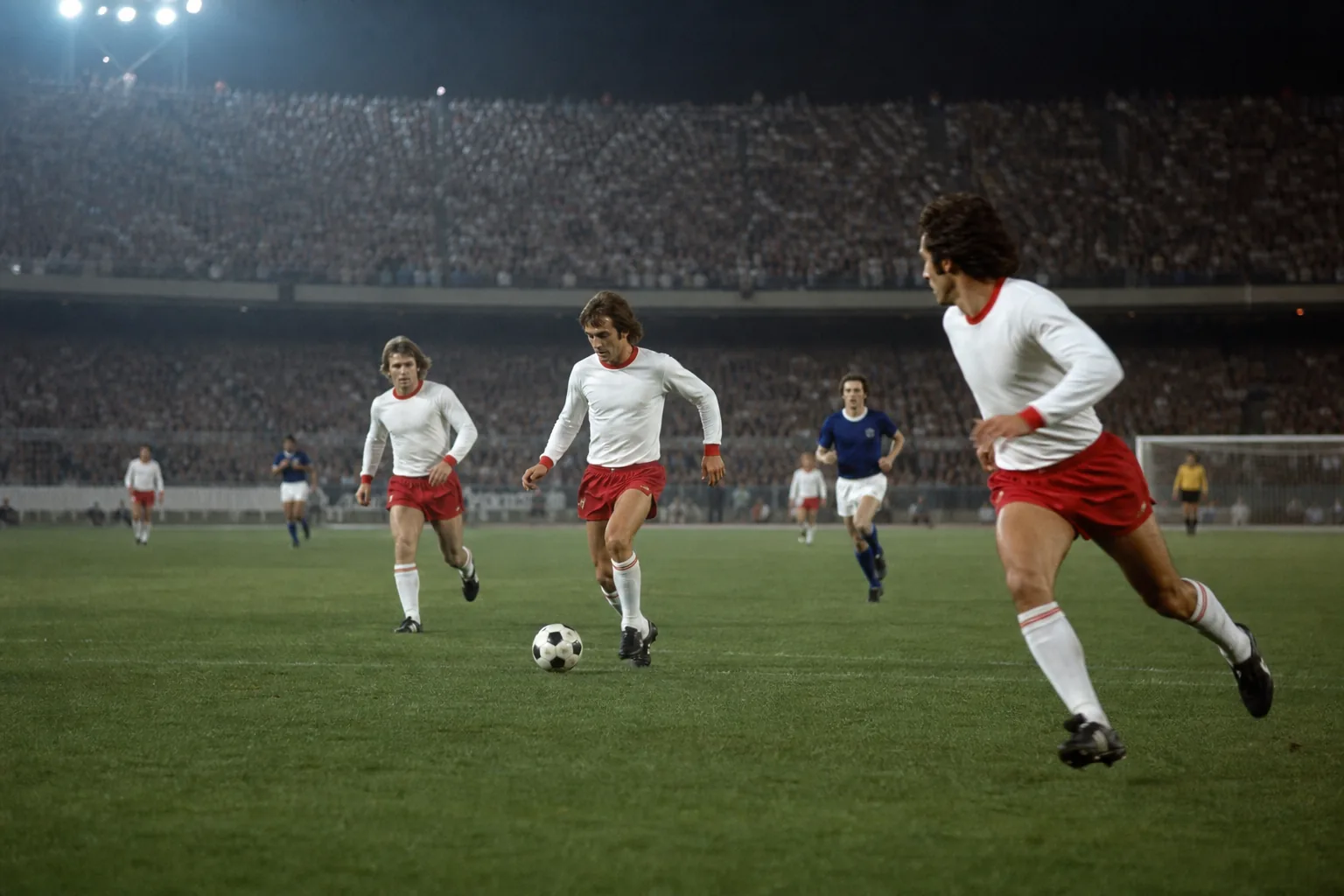 Fictional Polish footballers building a fast attack during the great 1970s generation