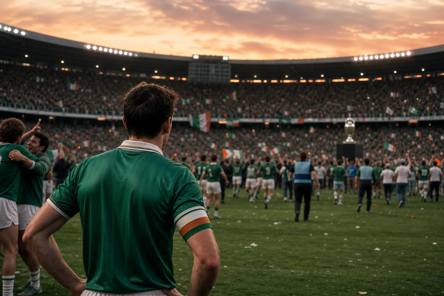 Editorial scene from Republic of Ireland's tournament story