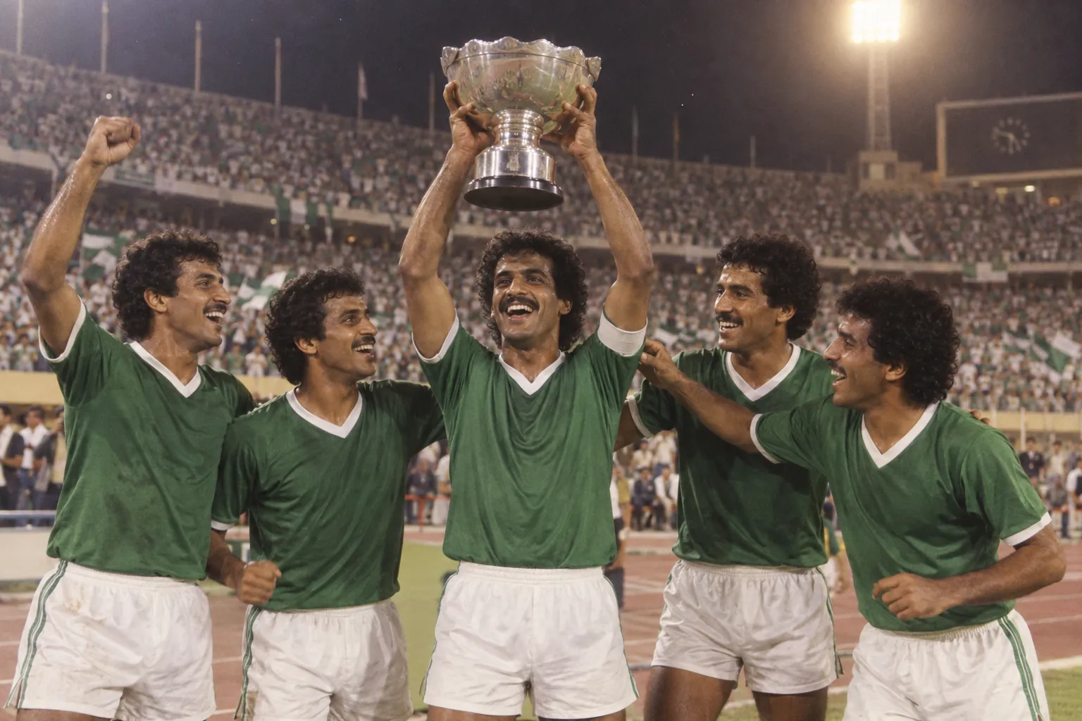 Editorial scene illustrating Saudi Arabia's football context