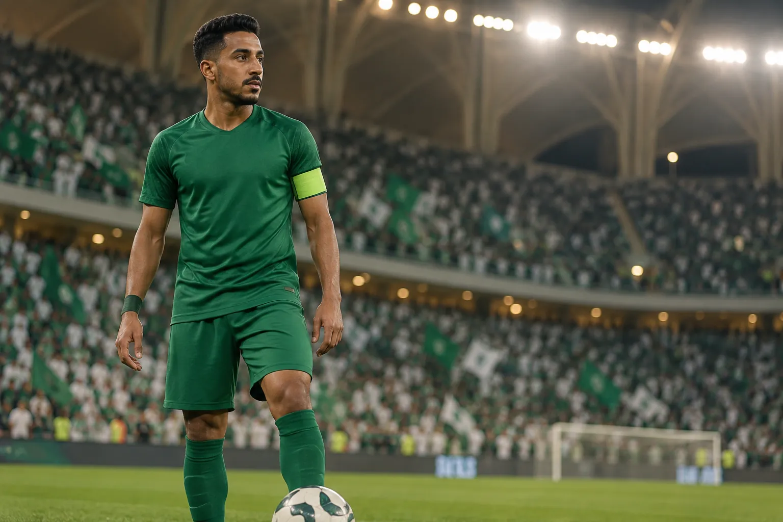 Editorial football scene connected to Saudi Arabia's recent national-team history