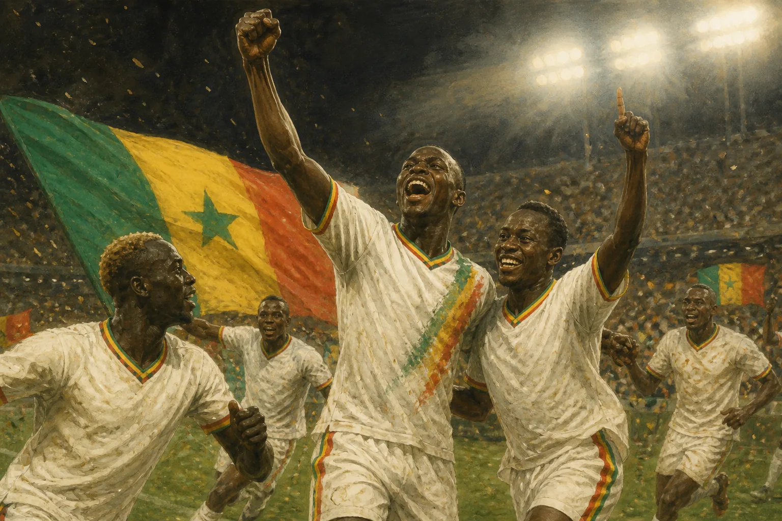 Editorial scene illustrating Senegal's football context