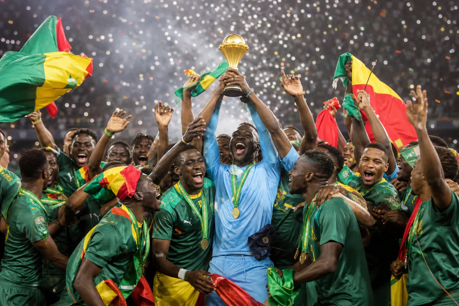 Editorial scene from Senegal's tournament story