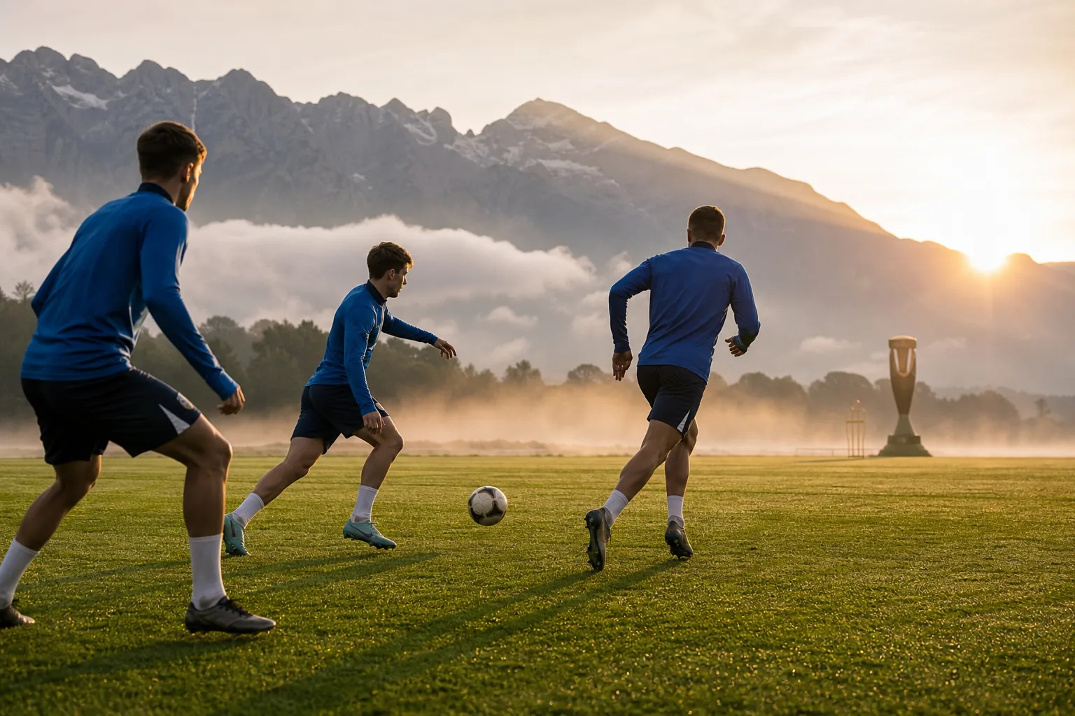 Editorial football scene about Slovenia's next generation