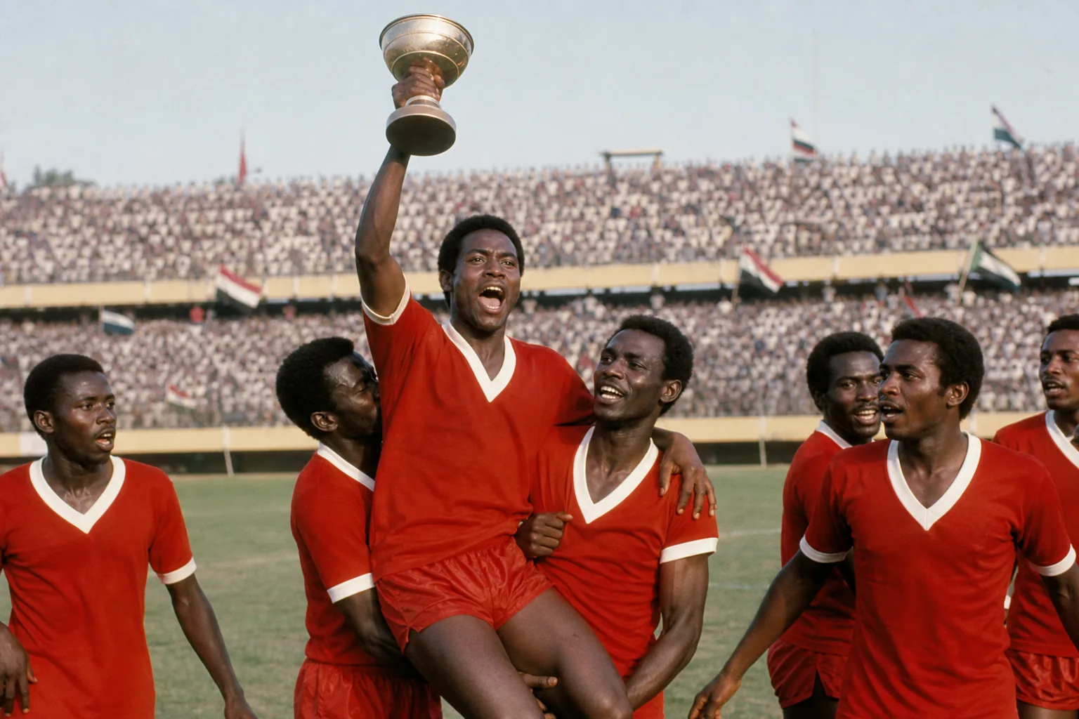 Editorial scene illustrating Sudan's football context