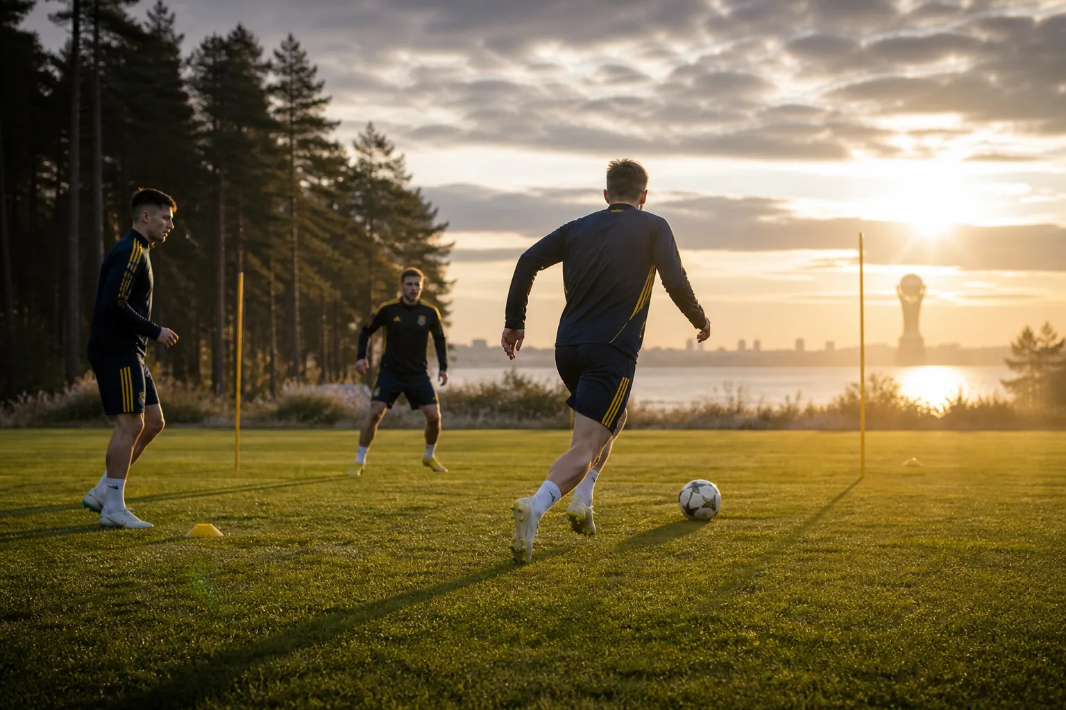 Fictional young Swedish footballers training toward another major tournament final