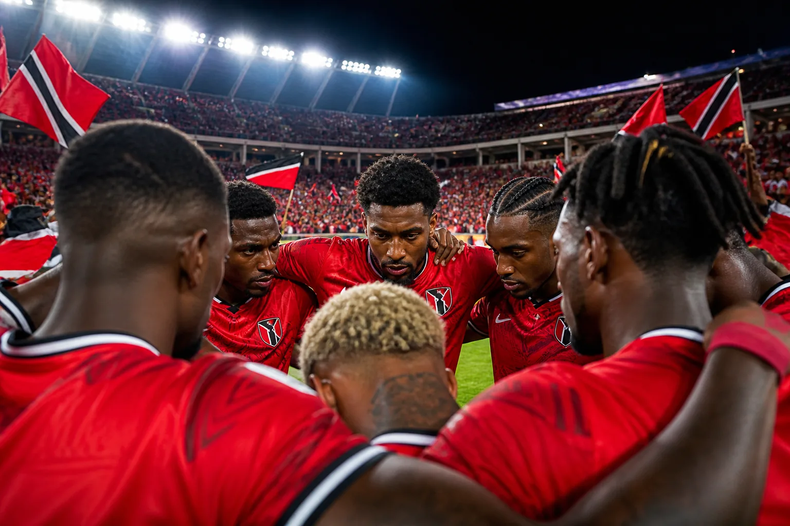Trinidad and Tobago Soca Warriors preparing before a CONCACAF Gold Cup match