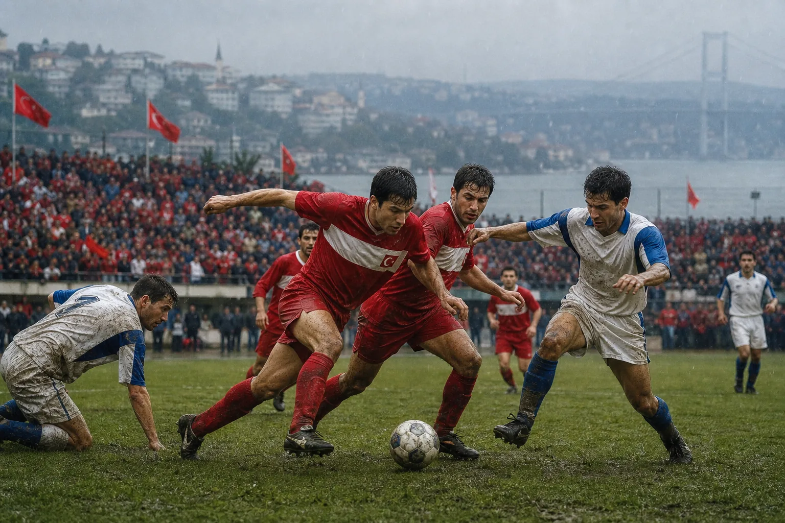Editorial scene illustrating Türkiye's football context