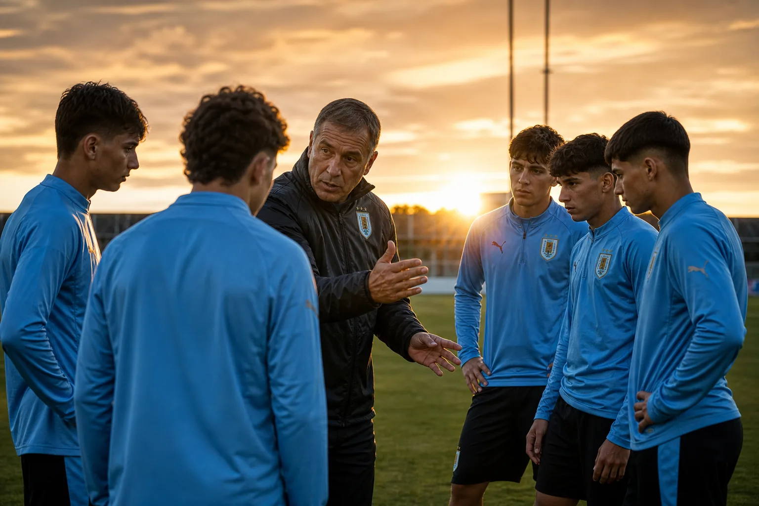 Editorial football scene about Uruguay's next generation