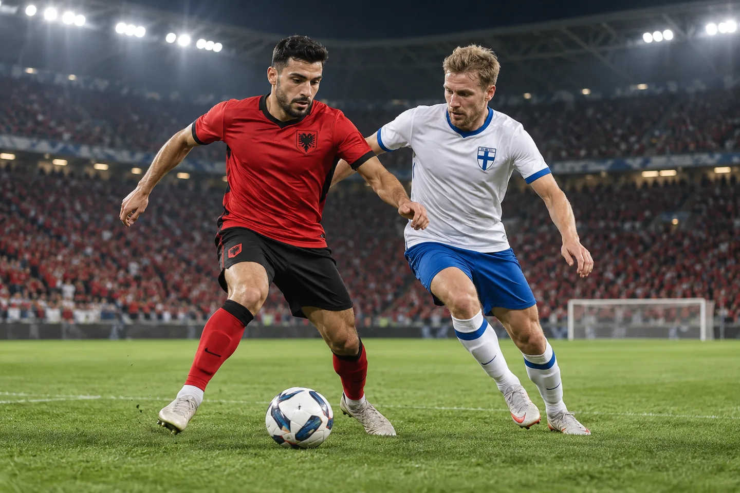 Editorial football scene connected to Albania's recent national-team history