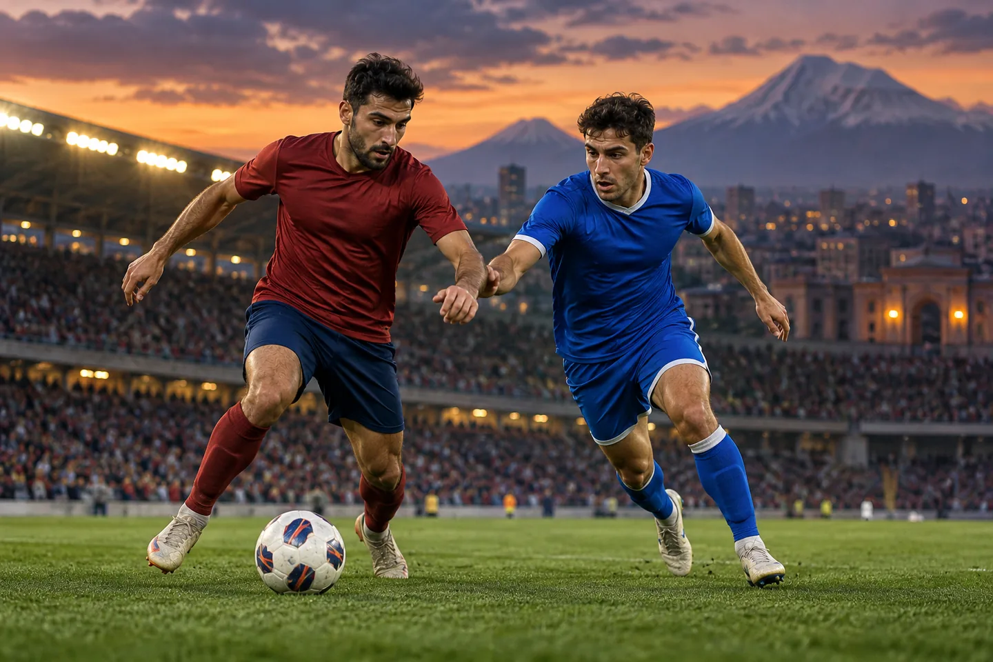 Editorial football scene connected to Armenia's recent national-team history