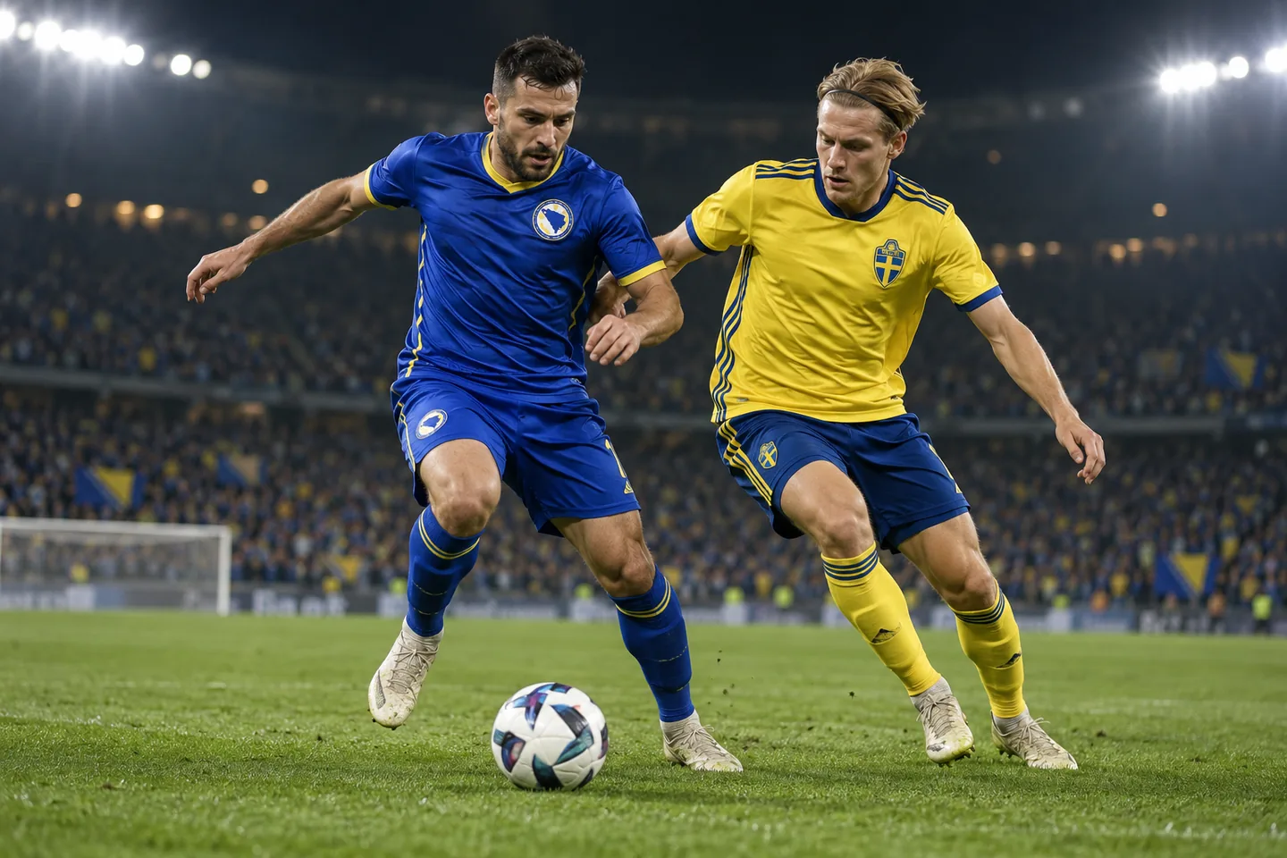 Editorial football scene connected to Bosnia and Herzegovina's recent national-team history
