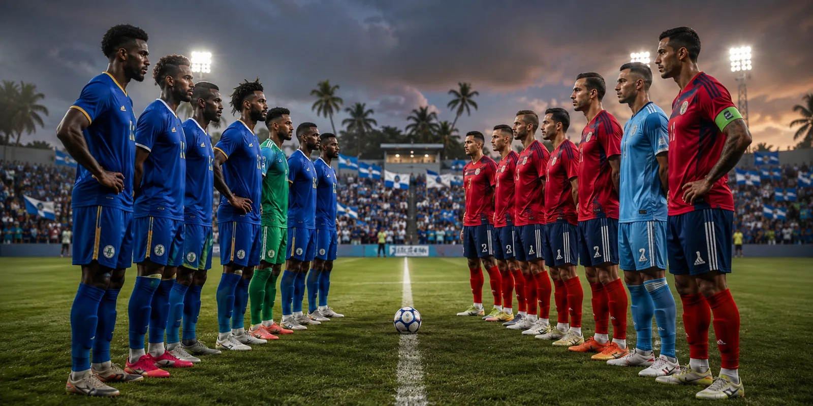 Conceptual Curaçao and Costa Rica Nations League match