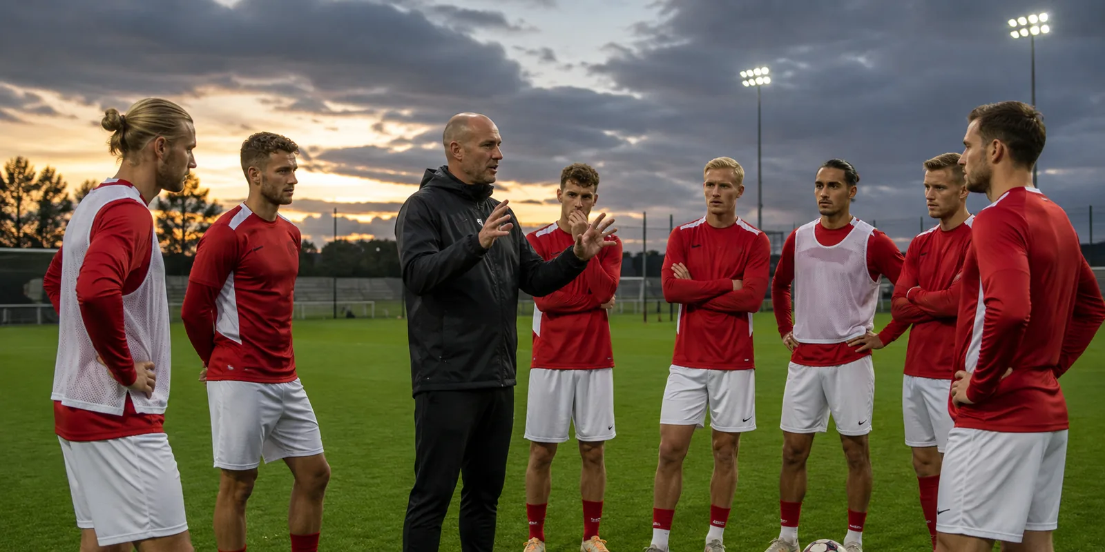 Conceptual Denmark and Norway Nations League match