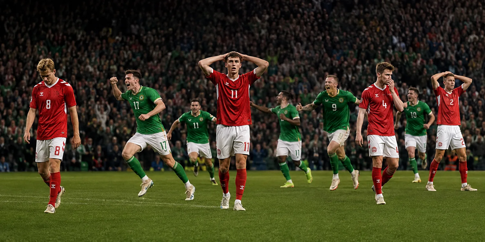 Conceptual Denmark World Cup play-off match