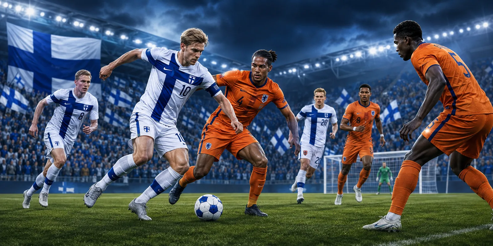 Conceptual Finland and Netherlands qualifying scene