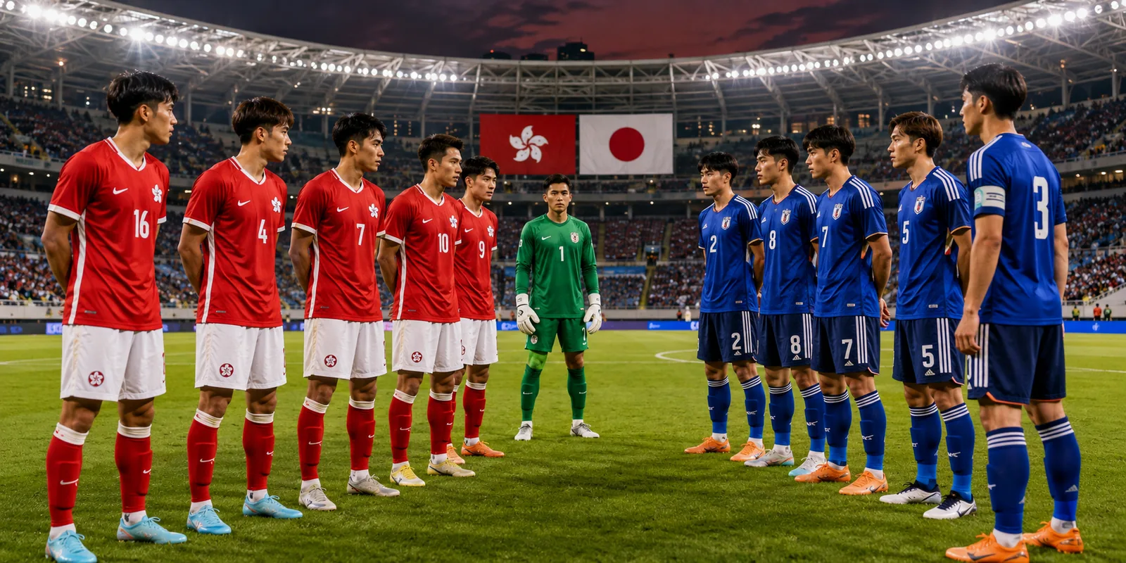 Conceptual Hong Kong and Japan Asian Games match
