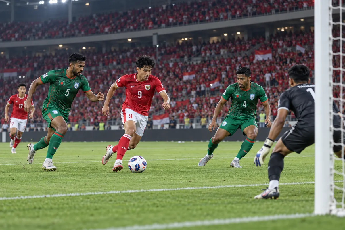 Editorial football scene connected to Indonesia's recent national-team history