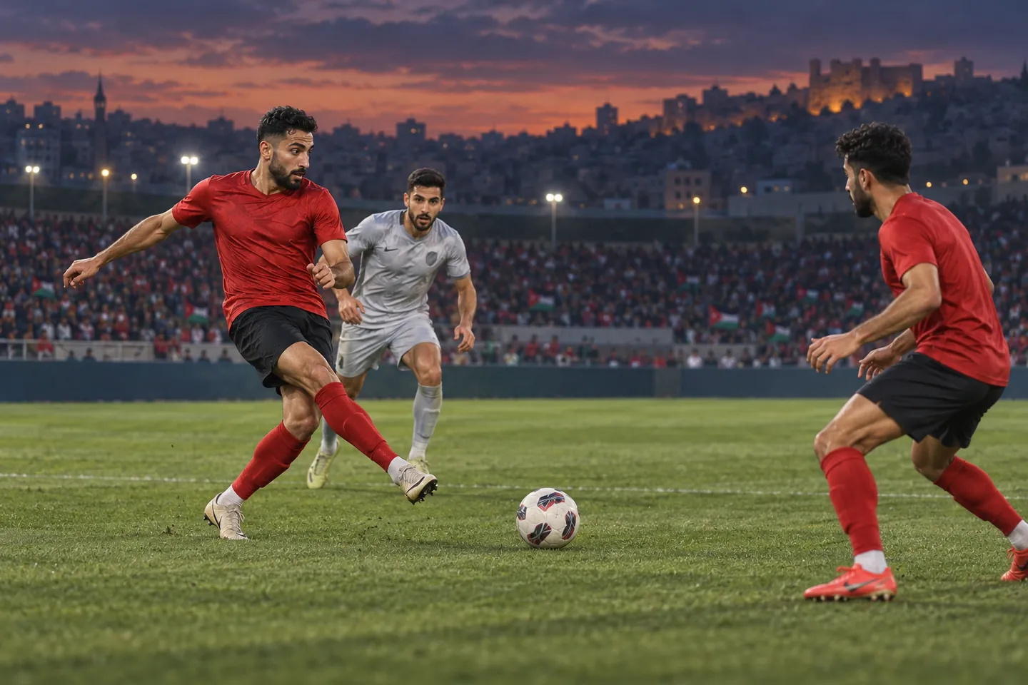 Editorial football scene connected to Jordan's recent national-team history