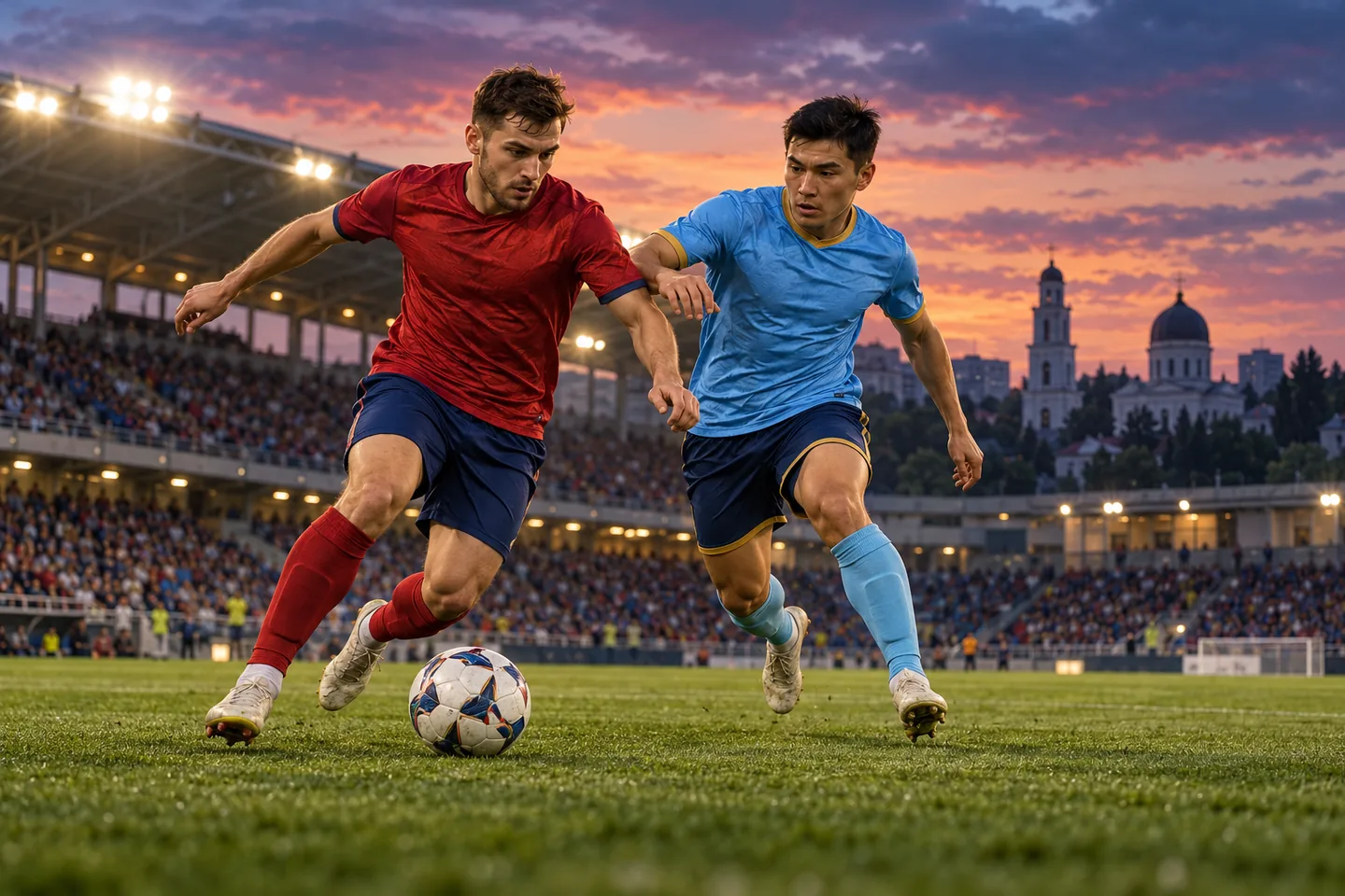 Editorial football scene connected to Kazakhstan's recent national-team history