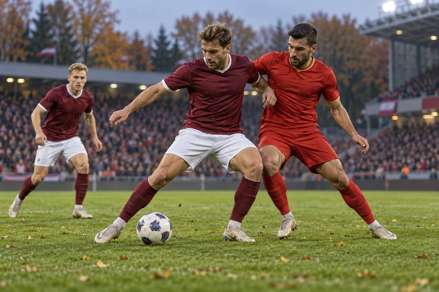 Editorial football scene connected to Latvia's recent national-team history
