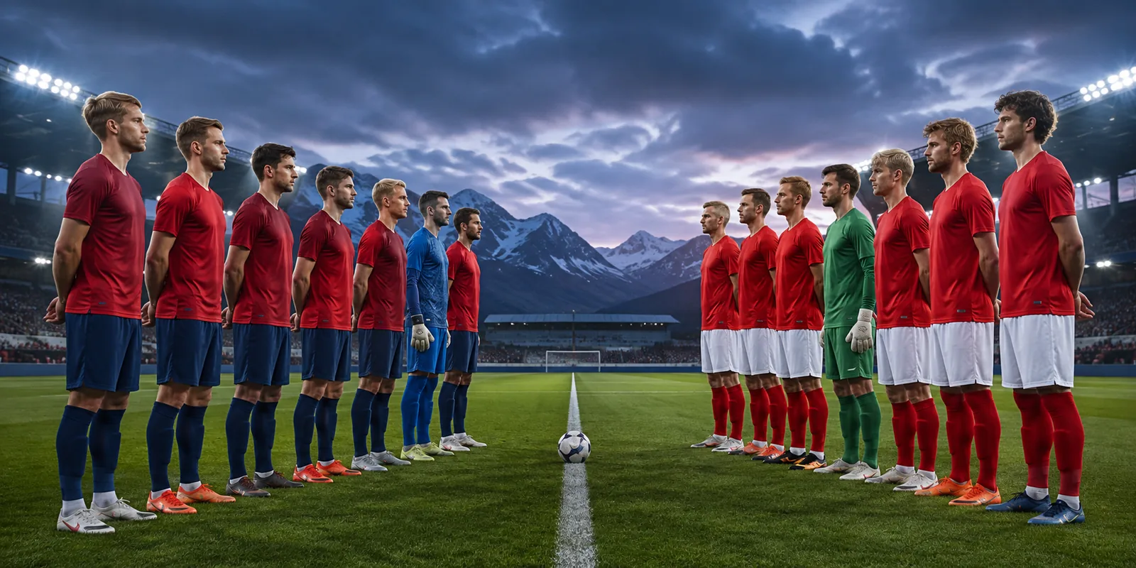 Conceptual Norway and Denmark Nations League preview