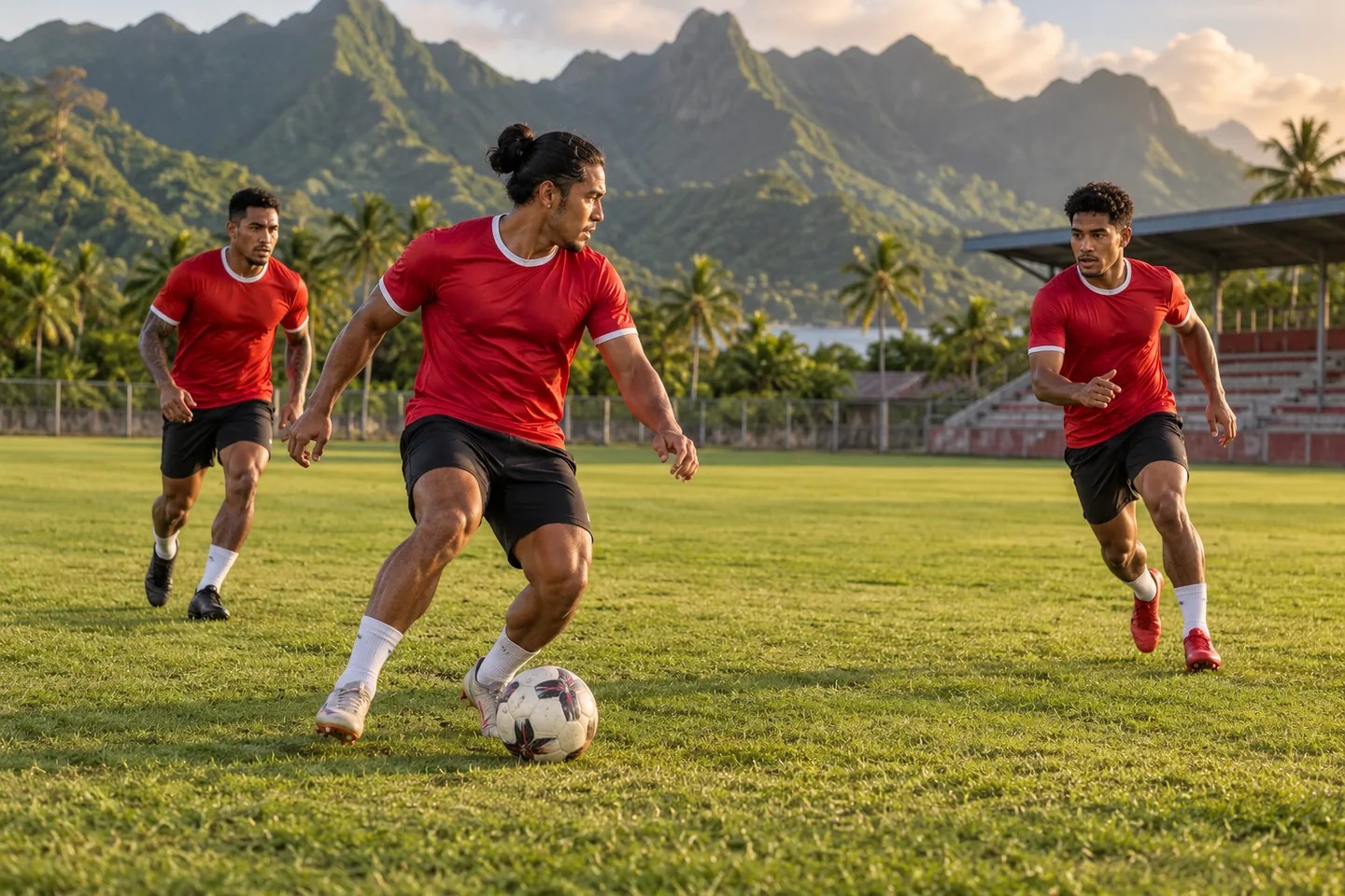 Editorial football scene connected to Tahiti's recent national-team history
